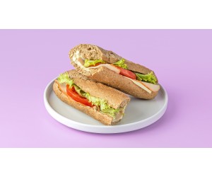 Μπαγκέτα ολικής με γαλοπούλα καπνιστή